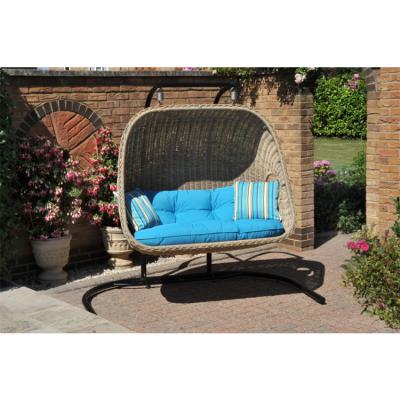 China Modern hot sale wicker bridnest affordable patio garden balcony swing chair outdoor furniture for sale