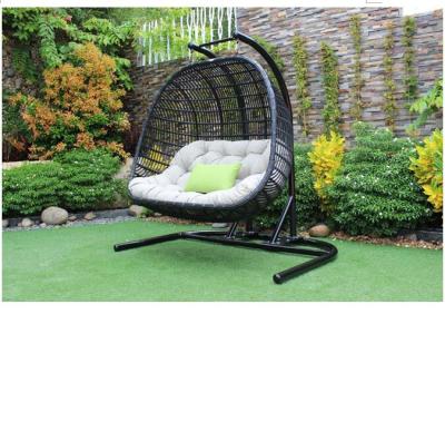 China All Weather Hot Selling Wicker Affordable Outdoor Furniture Patio Balcony Swing Chair Set Set Furniture On Sale for sale