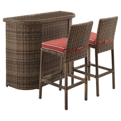 China Modern Modern Style Patio Furniture Sets Outdoor Rattan Furniture Rattan Patio Bar Set for sale