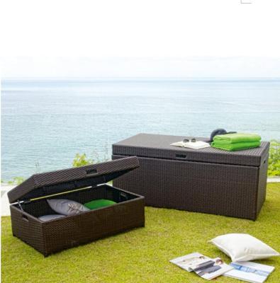 China Modern high quality cheap cuatro rattan patio garden storage trunk outdoor furniture for sale