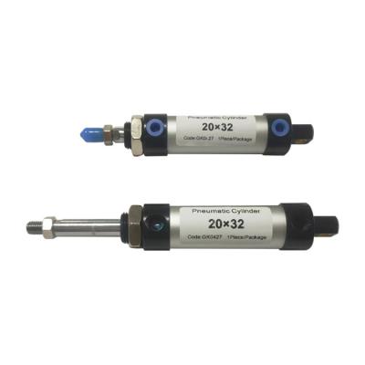 China Factory Grandfa Printing Machine Spare Parts Mini Pneumatic Cylinder CMA 20/25/32/40 Dual Bore 25-500MM Stroke Acting Air Cylinder for sale