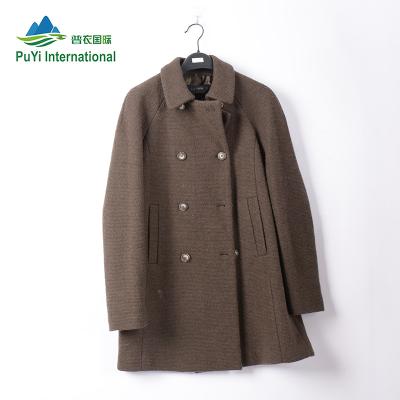 China Worsted Clothes Branded Ladies Wholesale Worsted Clothes Coat Long Bales Used Clothing for sale