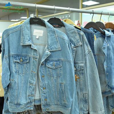 China Wholesale Denim Used Clothes Short Denim Jackets Used Mens Clothes For Africa Second Hand Clothes In Bulk for sale