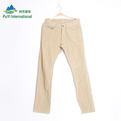 China Factory Wholesale Used 100% Cotton Winter Thick Pants Men's Clothing Second-Hand Used Clothing for sale