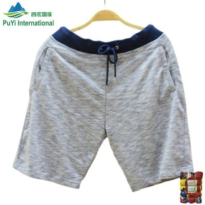 China 100% Cotton Summer Sports Shorts Pants Mens Casual Used Clothes Brand Used Clothing Wide Leg Pants for sale