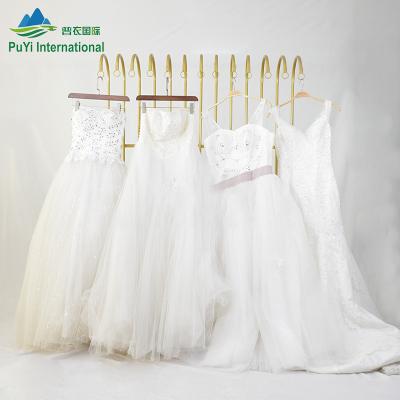 China Wholesale denim chiffon dress fashion performance dress occasion wedding dress used clothes for female for sale