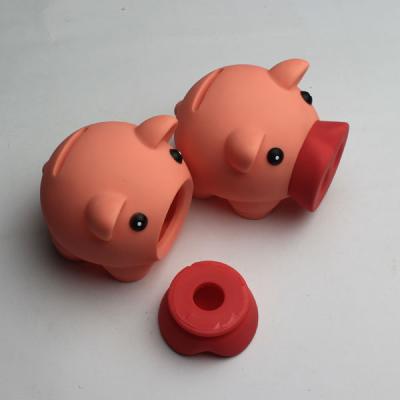 China Cheap Plastic Piggy Bank Wholesale PVC Unbreakable Hog Shaped Plastic Piggy Bank for sale