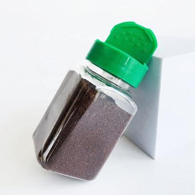 China Wholesale Kitchen Food Kitchen Cheap Square Spice Plastic Seasoning Jar 120ml Shaker Spice Bottle for sale