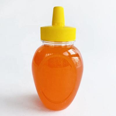 China High Quality Food Grade Heart Shaped Honey Sauce Plastic Bottle 360ml Food Grade for sale