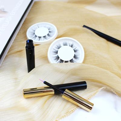 China New Strong Magnetic Segmented Semi Permanent Pre-Cut Eyelash Extensions Wicks And Glue for sale