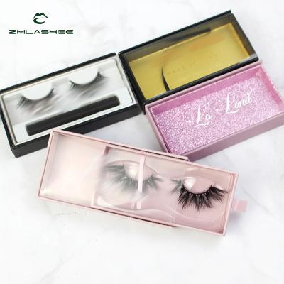 China Long Natural Mink 5d Eyelash USA Shipping Style 2021 New Brand Large Magnetic Box for sale