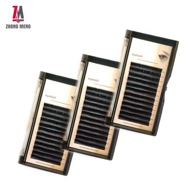 China Long natural eyelash extension lahshes 0.15 eyelash extension factory price for sale