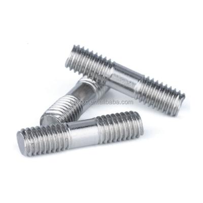 China Custom Made High Quality 304 Stainless Steel M8 M10 M12 M14 M16 M20 Double End Stud Bolt for sale