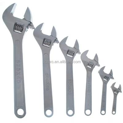 China 18 Inch Adjustable Wrench Carbon Steel Chrome Plated Monkey Wrench Multi Purpose Wrench With Smooth Handle for sale