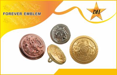 China Satin 3D Custom Button Pins Bronze / Copper / Zinc Alloy / Aluminum for sale