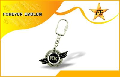 China Zinc Alloy Custom Metal Promotional Keychains With Nickle Plating for sale