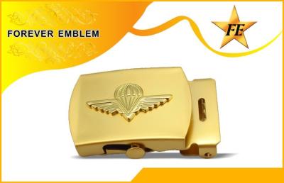 China 2D Gold Plating Metal Belt Buckles For Men With Customizd Logo for sale