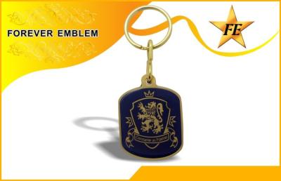 China Printed Logo Metal Personalized Key Chains Eco-friendly With Epoxy for sale