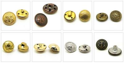 China Garment Engrave Logo Custom Metal Buttons For Jeans And Clothes for sale