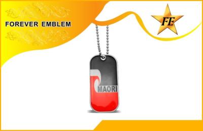 China Customized Gift Aluminum Personalised Dog Tags Shiny Plating With Ball Chain for sale