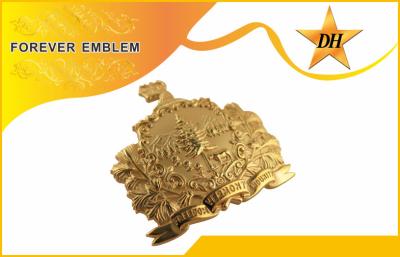 China Mini 3D Custom Pin Badge , Zinc alloy / Brass / Copper Lapel Pin Badges for sale