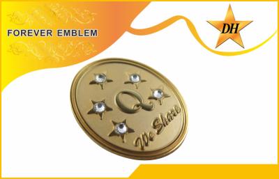 China 3D Custom Metal Badge Two Tone Plating With Lron Front and Side Polishing for sale