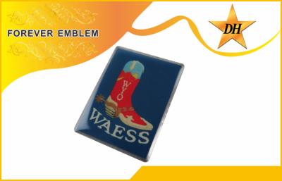 China Screen Printing Custom Metal Badge Customized With Epoxy Cover for sale