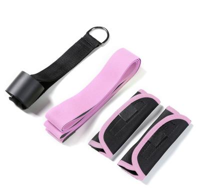 China Durable Fitness Cotton Yoga Strap For Stretching Yoga Stretch Belt Yoga Belt for sale