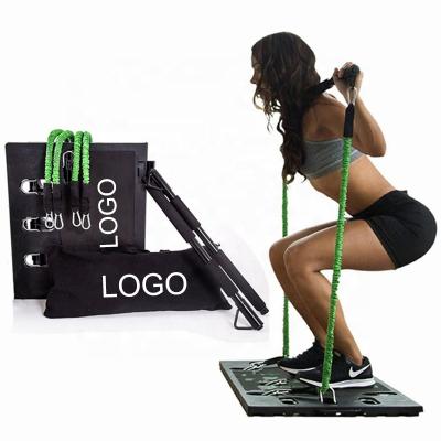 China Portable Home Office Outdoor Exercise Yoga Pilates Stick Bar Exercise Training Board With Foot Loop Home for sale