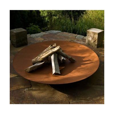 China Stocked Customize Outdoor Fire Steel Fire Pit 24 in. Corten steel fire pit. of diameter for sale