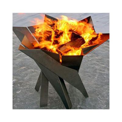 China Factory Stocked Customize High Quality Modern Fire Pit Grill Outdoor Portable Corten Steel Fire Pit for sale