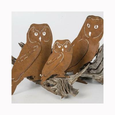 China Minimalist Factory Customize Modern Decorative Realistic Animal Corten Steel Craft Corten Steel Craft for sale