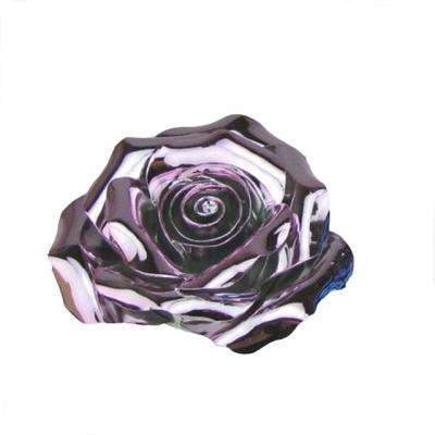 China 3D Wall Home Decor Room Decor Chrome Ceramic Roses Rose Wall Flower Decoration for Home Decoration Packing Ceramic Flower Pedime for sale