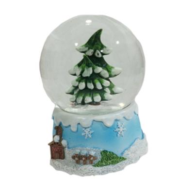 China Wholesale Custom Europe Christmas Souvenir Sparkle Water Ball Resin Snow Globe for sale