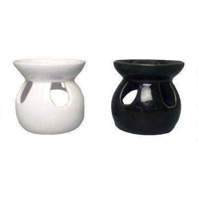 China Artistic New Design Simple Modern Indoor Ceramic Incense Essential Oil Burner for sale