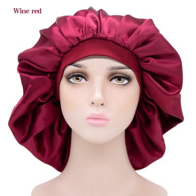 China Chemo Wholesale Customized Designer Soft Hood Natural Curly Adjustable Hood Image Hair Dryer Satin for sale