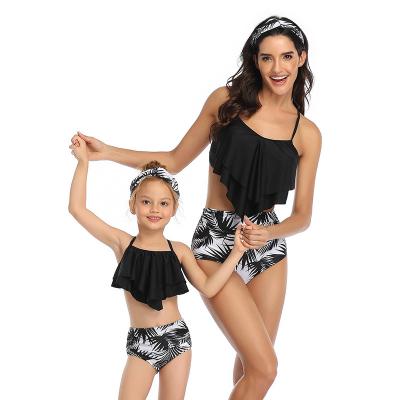 China Wholesale Breathable Two Pieces Parent-child Swimsuit Bikini Swimwear And Manufacturers Sexy Beachwear For Mommy And Me Sexy Swimwear for sale