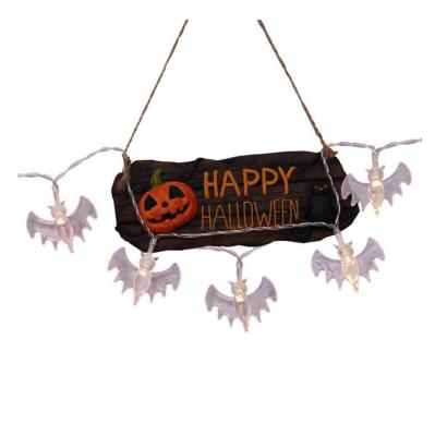 China 005 LED Hanging Halloween/Ghost Decor Bat/Spider/Skull LED String Lights Lanterns Lamp For Decoration for sale