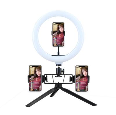 China Make up professional led circl ring light kit with special tripod stand and mobile stand for tiktok/youtube/facebook for sale