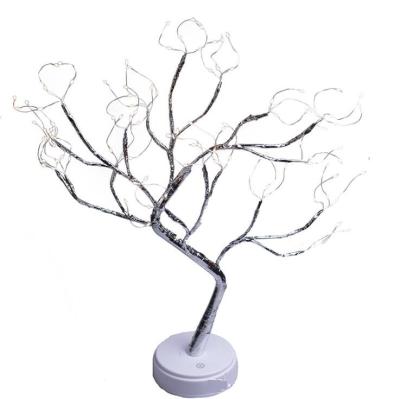 China 2021 New Bonsai Copper Wiring Trees Led Lights Indoor Night LED Desk Lamp 67*53*35 for sale