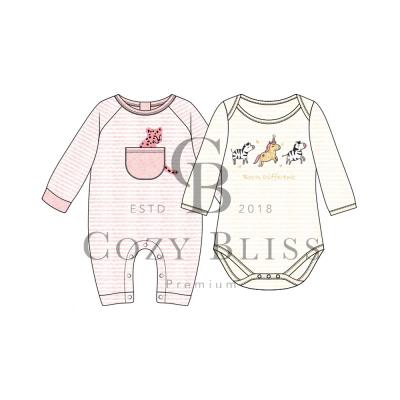 China Bliss Baby Summer Clothing Newborn Thermal Comfortable Infant Boy Baby Long Sleeve Romper for sale