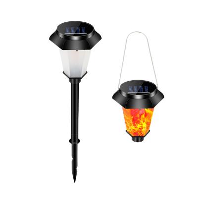 China High Quality Yard Garden Landscape Lighting Decoration Flame Bulb Hang Portable Field Cutting Waterproof Solar LED Lights for sale