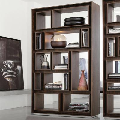 China September Promotion Modern Design Bookcase 5 Tiers Walnut Wooden Adjustable Super Walnut Wooden Bookshelf (Other) for sale