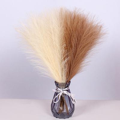 China SZ306 Celebration Selling Faux Silk Artificial Pampas Grass Decor Amazon Small Pampas Grass Shorts Hot Artificial Pampas Grass Decor 45cm for sale