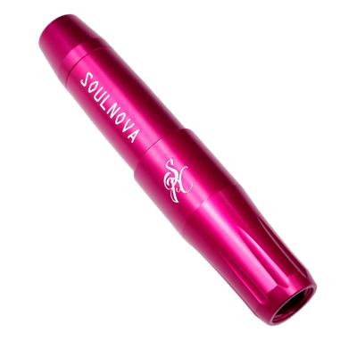 China Slounova permanent tattoo supply permanent PMU Pen Machine fuchsia, OEM electric lip makeup machine logo is welcome for sale