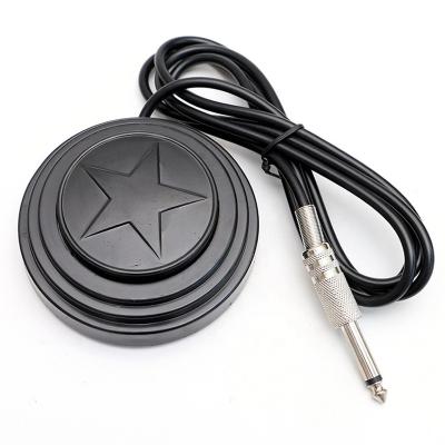 China Many Style Can Be Choosen Black Tattoo Stencil Machine Five-pointed Push Button Plastic Tattoo Foot Foot Pedal Switch for sale