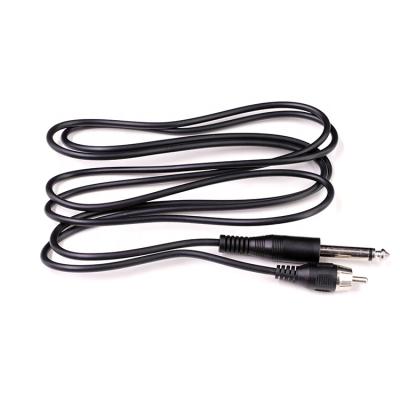 China Wholesale Black Tattoo Power Supply Silicone RCA Cord Clip Cords For Power Supply for sale