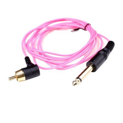 China Tattoo Power Supply RCA Clip Ties Hot Sale Tattoo Supply Clip Tie Power Supply RCA Pink Cords for sale