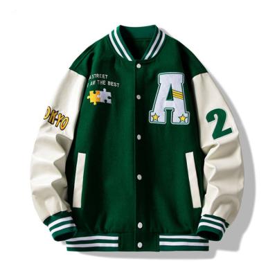 China Wholesale China Supplier Windproof Standard Leather Big Sheath Unisex Custom Logo Custom Varsity Jacket for sale