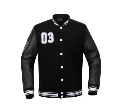 China Custom Logo Unisex Black Wholesale Blank College Windproof Jackets Good Quality Competitive Price for sale